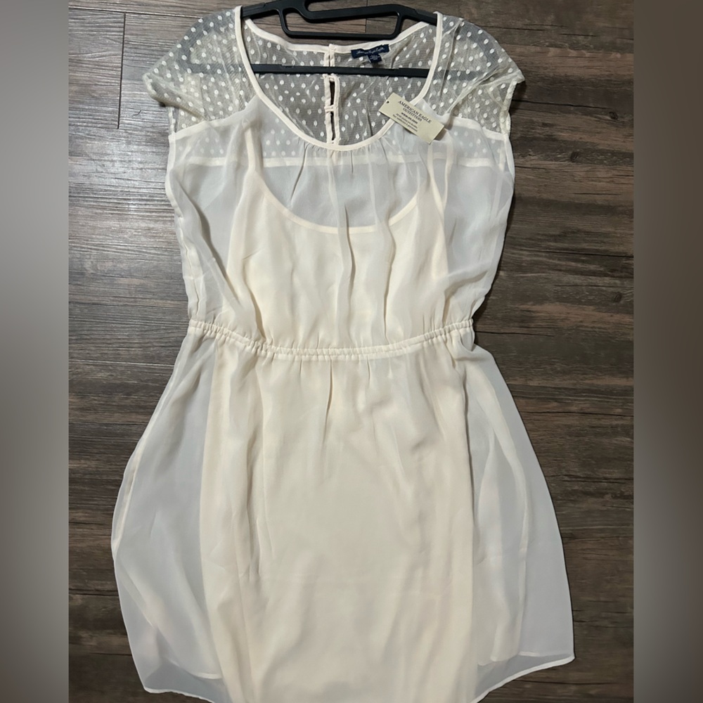 NWT American Eagle Ivory Dress L